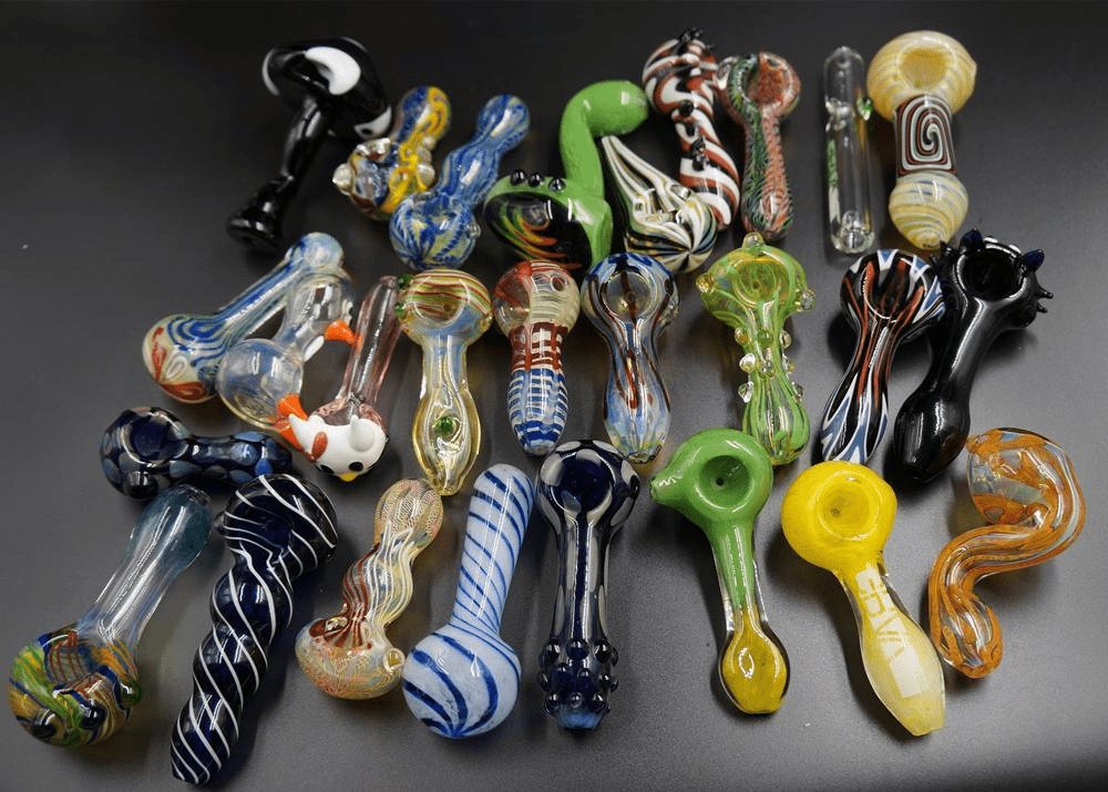 Luxury Medium Sized Wholesale Glass Pipes 4”-5” <br>Variety Package <br> MSRP $25 Each - Luxe Products USA