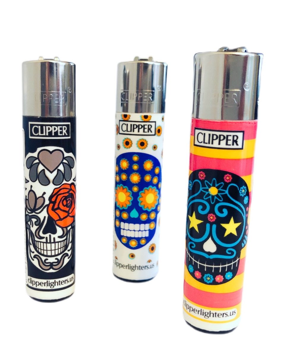 Sugar Skull Clipper Lighter - Luxe Products USA